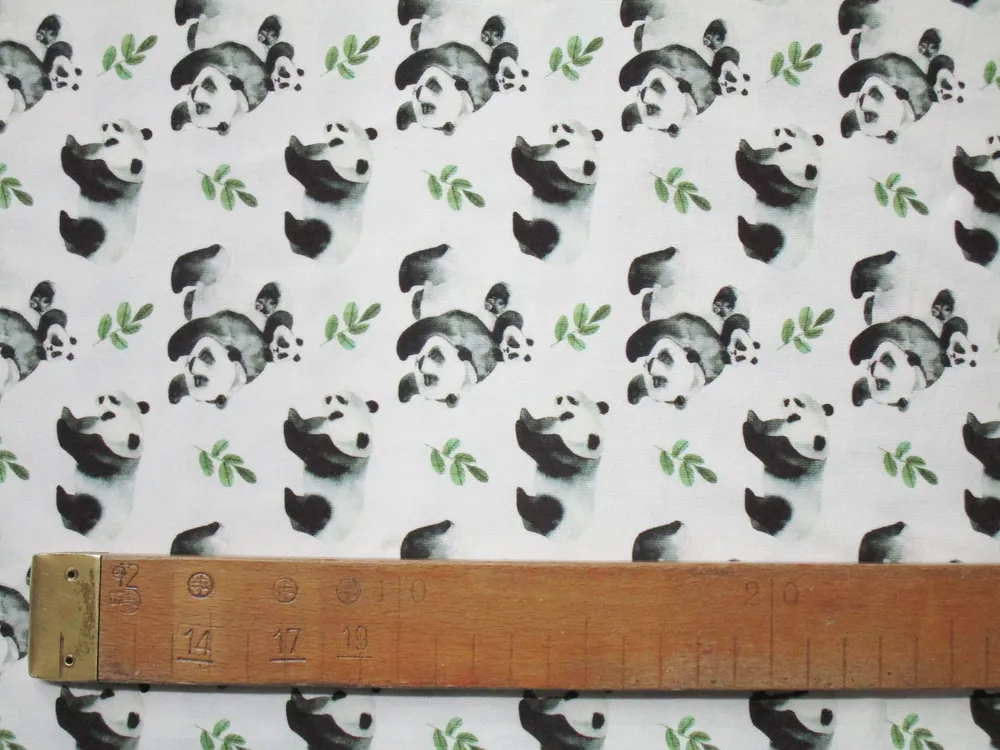 Úplet smotanový "panda" - digitálna tlač