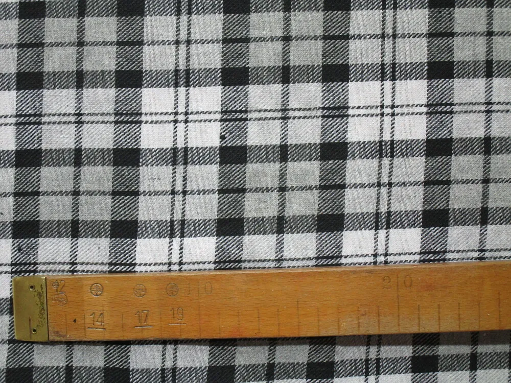 Flanel sivý "sivo-čierne káro" 