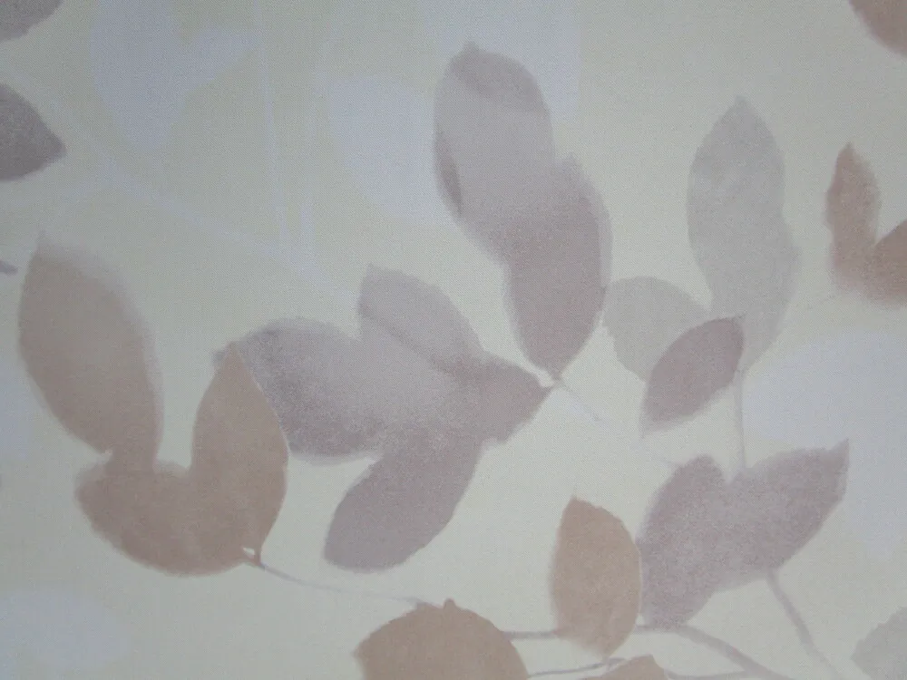 Blackout maslový "bielo-béžové listy" 