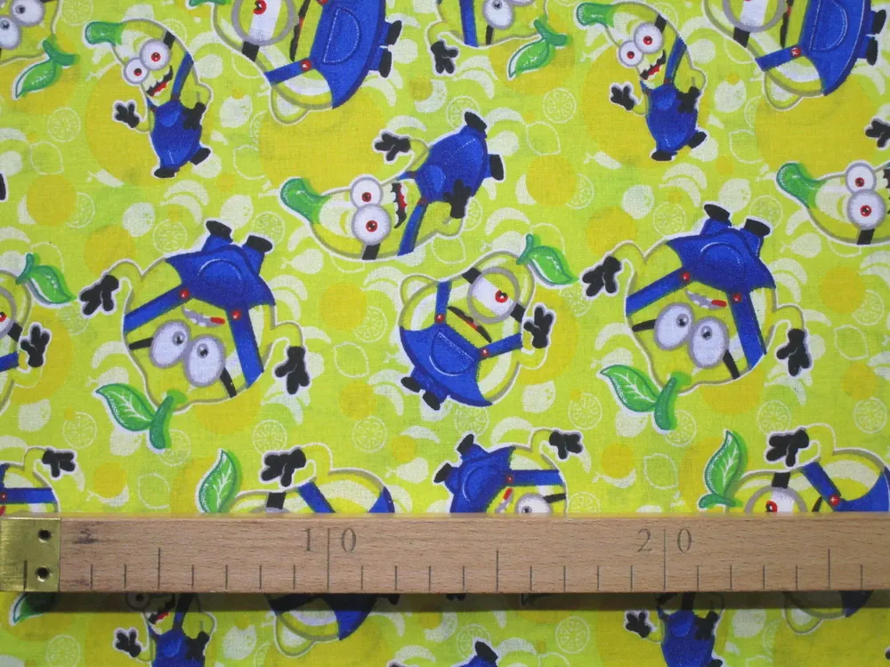 Bavlna žltá "Mimoni" 