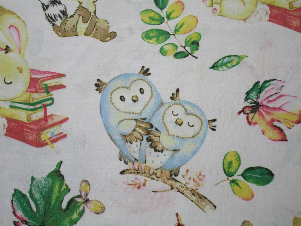 Bavlna biela "zvieratká" 