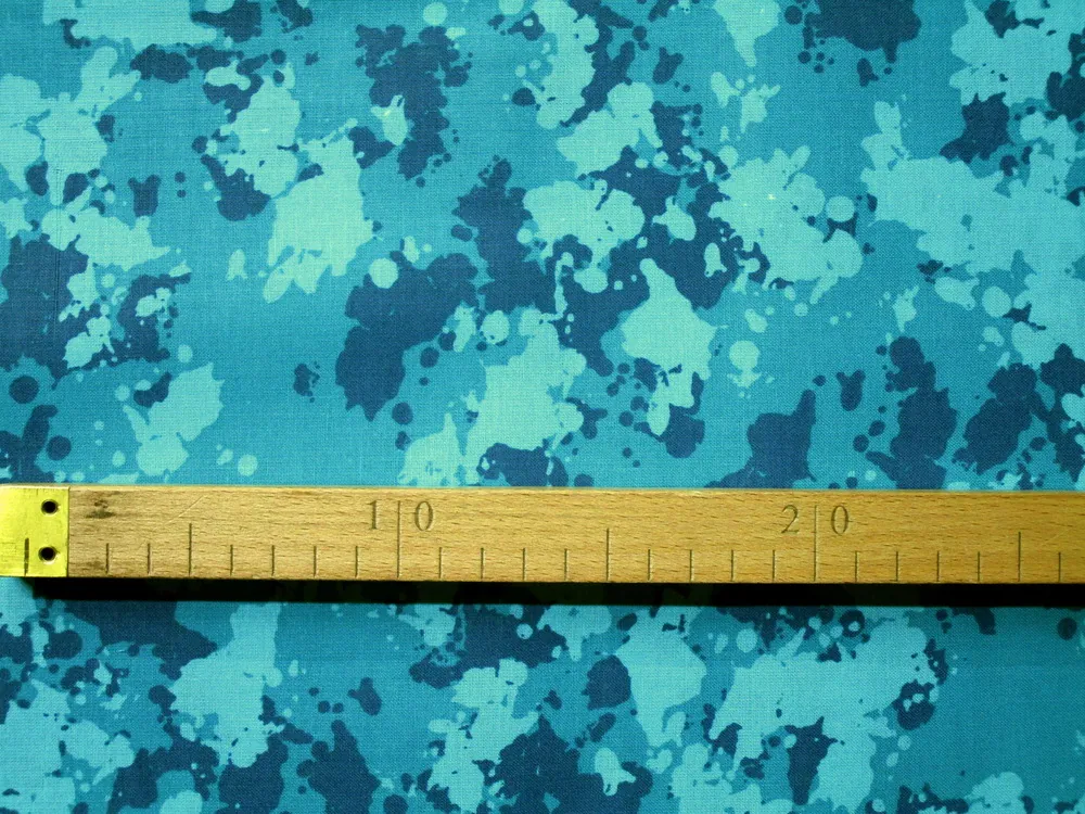 Bavlna modrá "modrý maskáč"