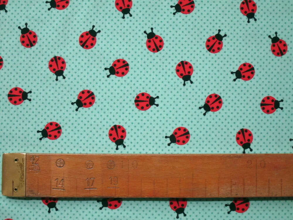 Úplet tyrkysový do zelena "lienky" 