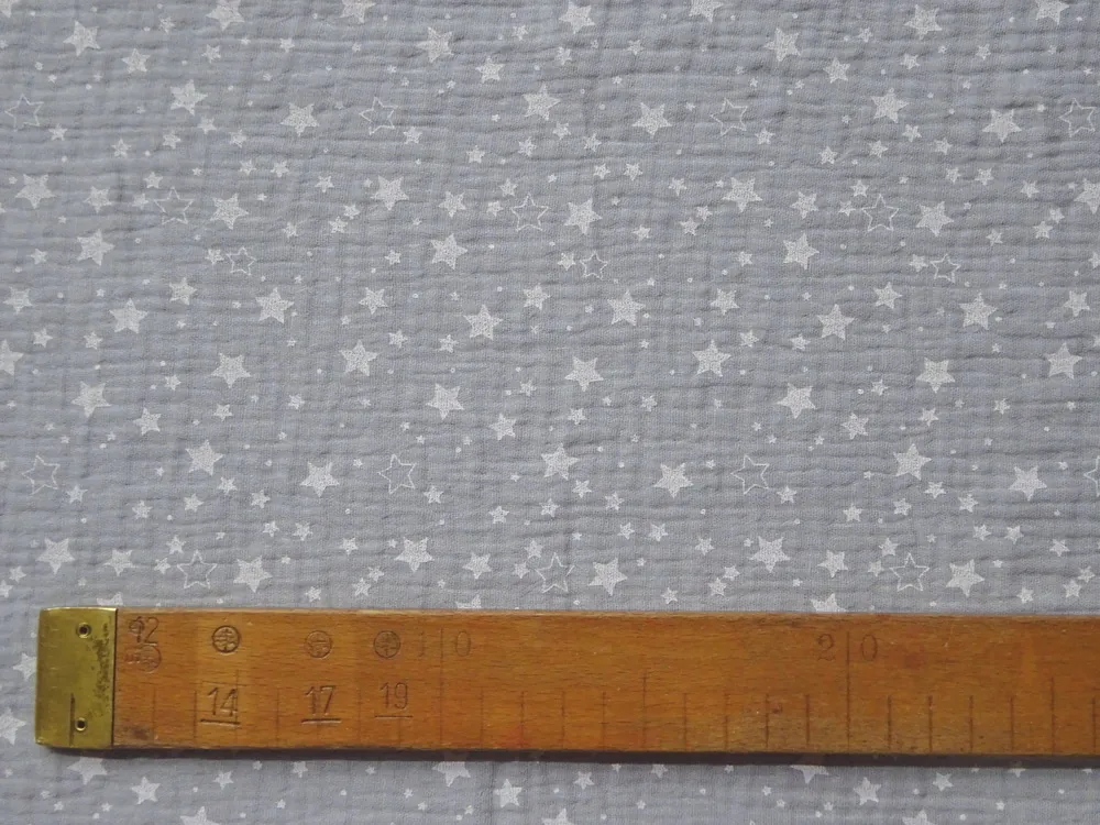 Fáčovina sivá "biele hviezdičky" - certifikát OEKO-TEX Standard 100 