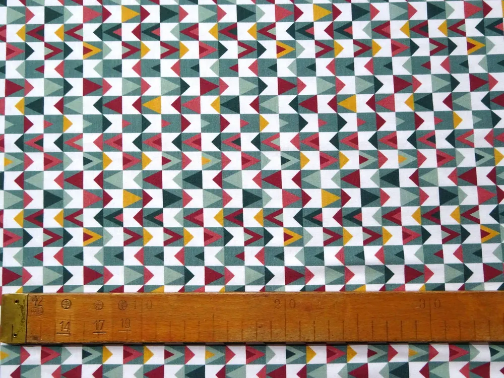 Úplet biely "geometrický motív" - certifikát OEKO-TEX Standard 100 