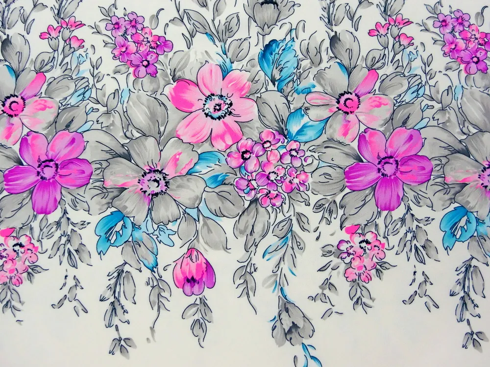 Šatovka Barbie maslová "kvety" - bordúra obojstranná