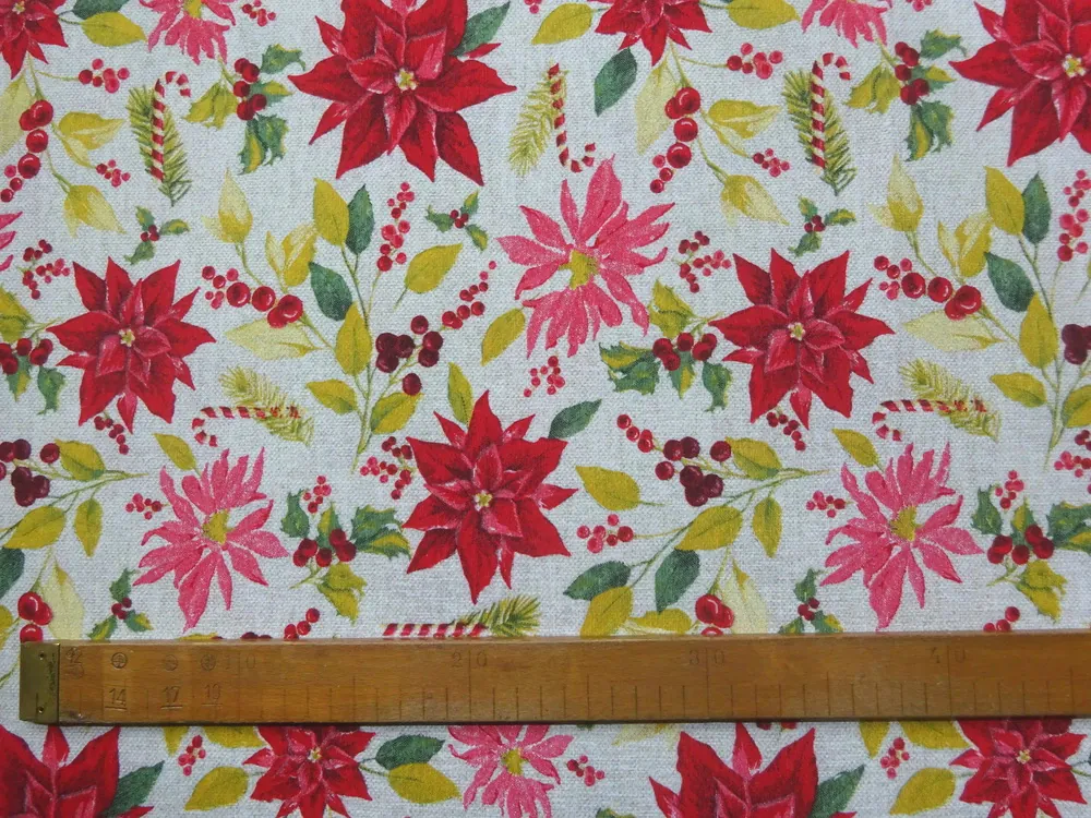 Poťahovka prírodná "vianočný motív" 