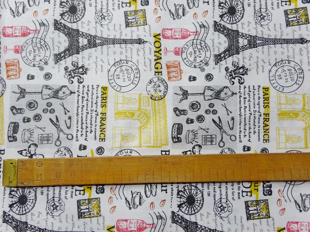 Bavlna biela "rôzne vzory" 