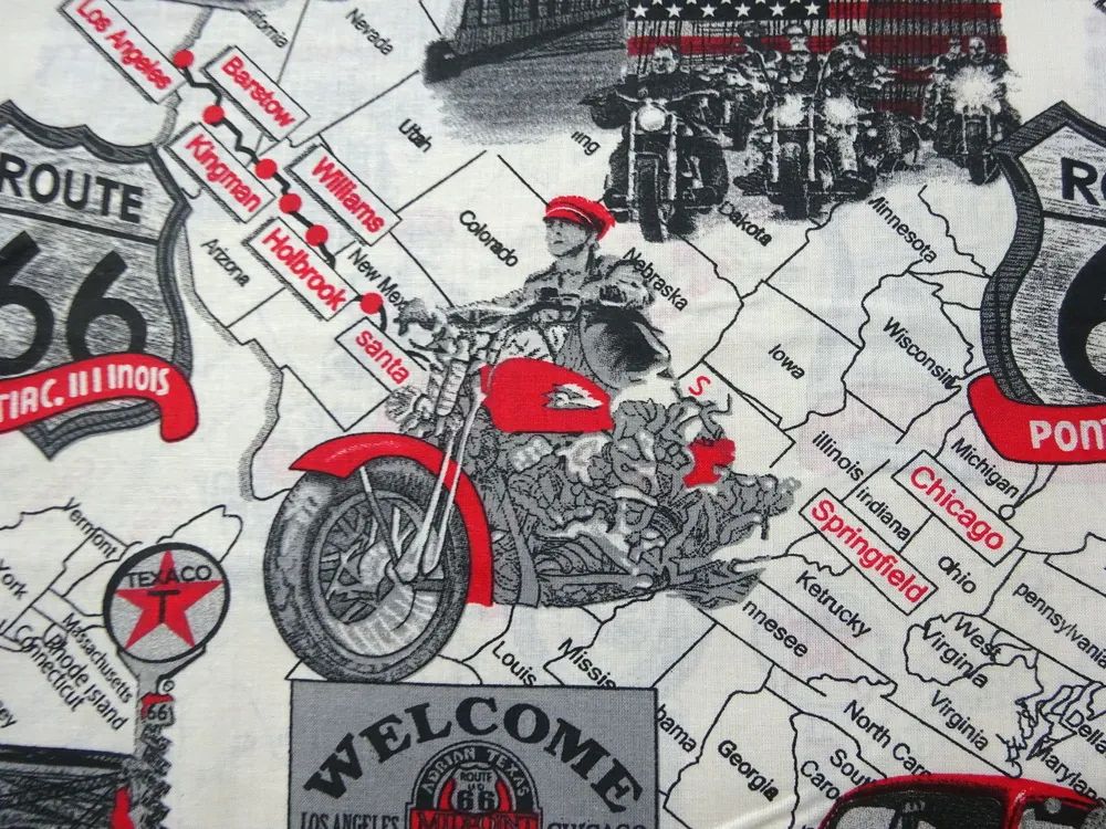 Bavlna maslová "ROUTE 66"