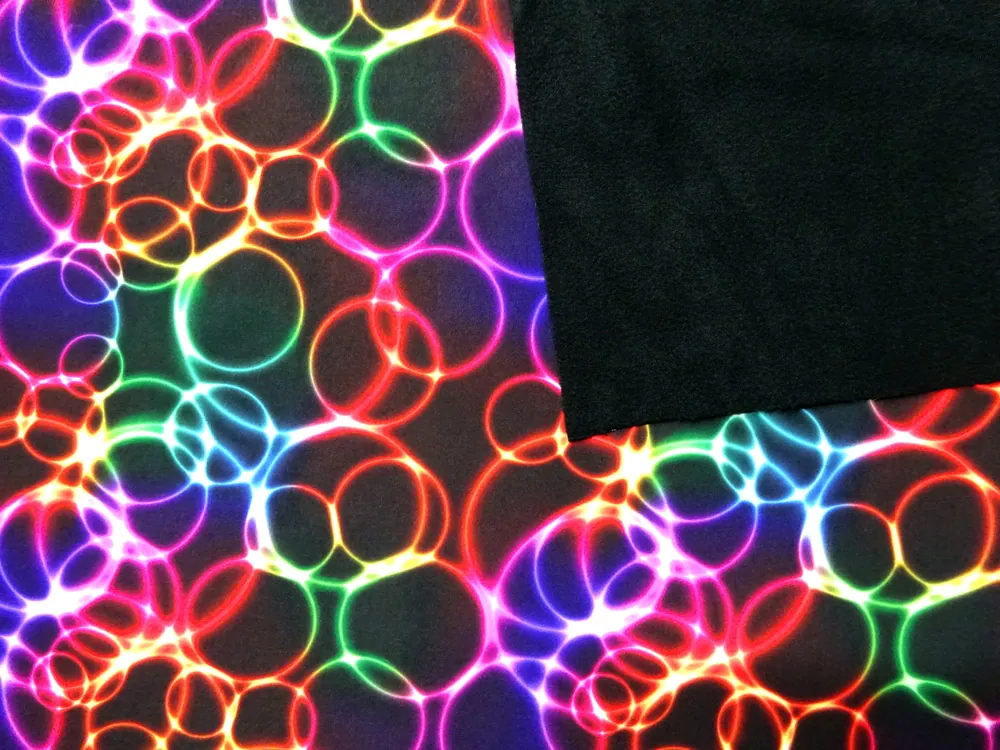 Softshell čierny "farebné kruhy" 