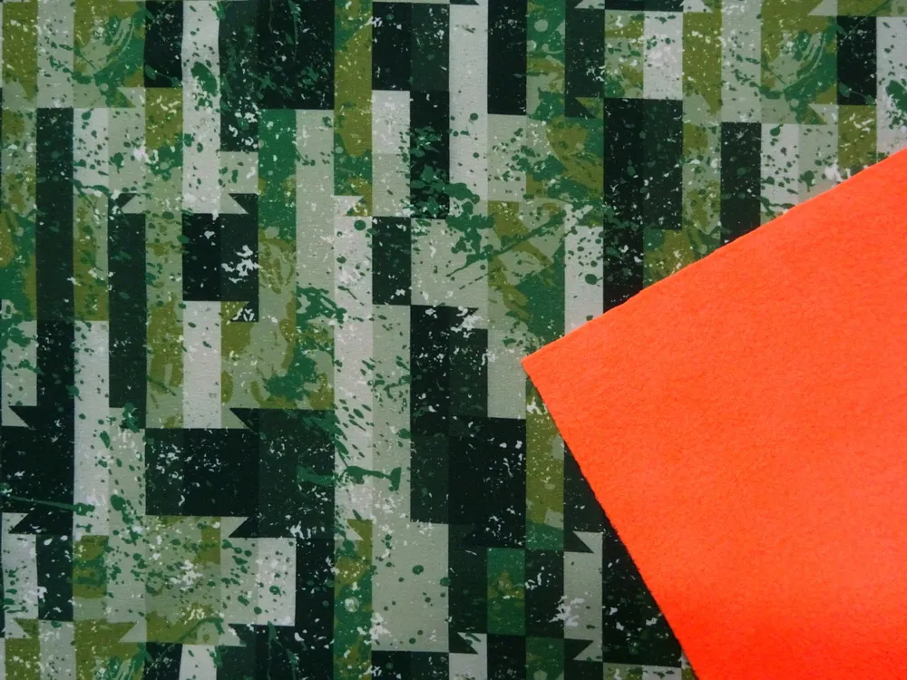 Softshell zelený "vzorovaný"