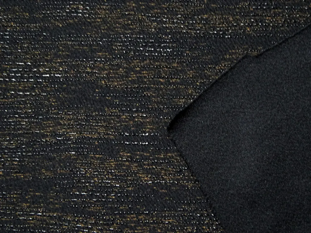 Úplet London čierny "zlato-hnedý vzor"