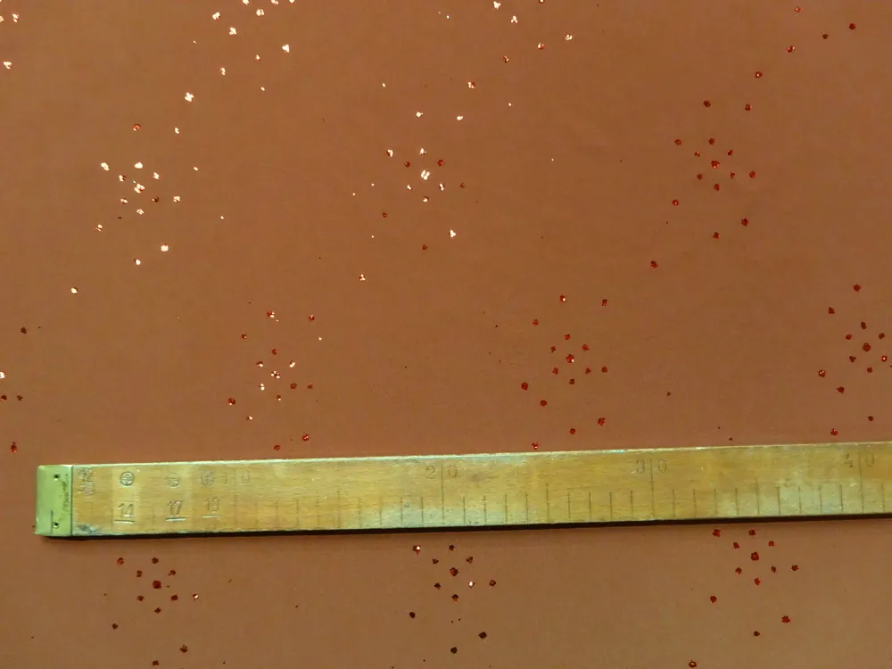 Úplet škoricový "lesklý vzor" 