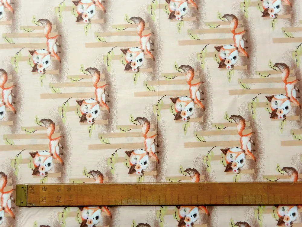 Bavlna svetlohnedá "líška" 