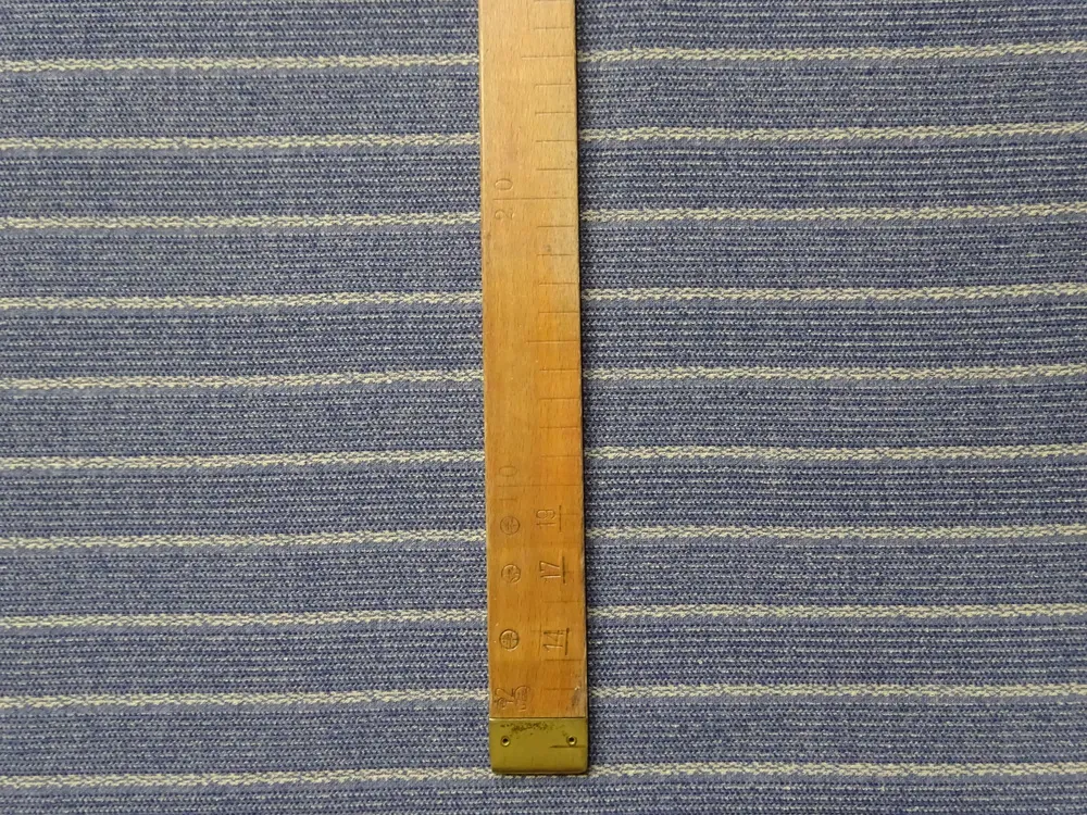 Úplet modrý "béžový pásik" 