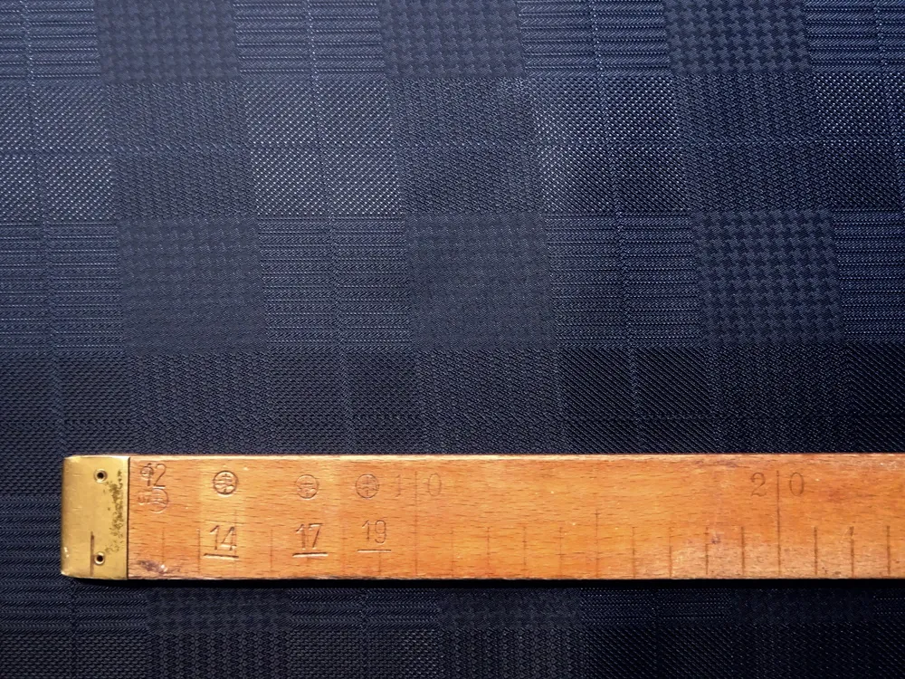 Podšívka Tivoli tmavomodro-čierna "kohútia stopa, káro" - talianska kolekcia 