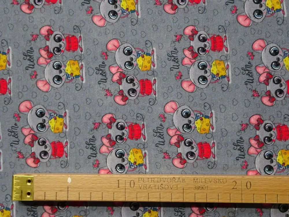 Úplet sivý "myšky" 