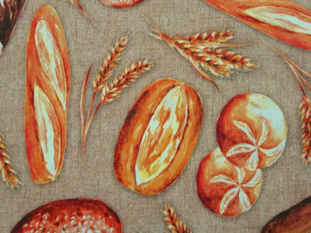 Poťahovka hnedá "pečivo" 