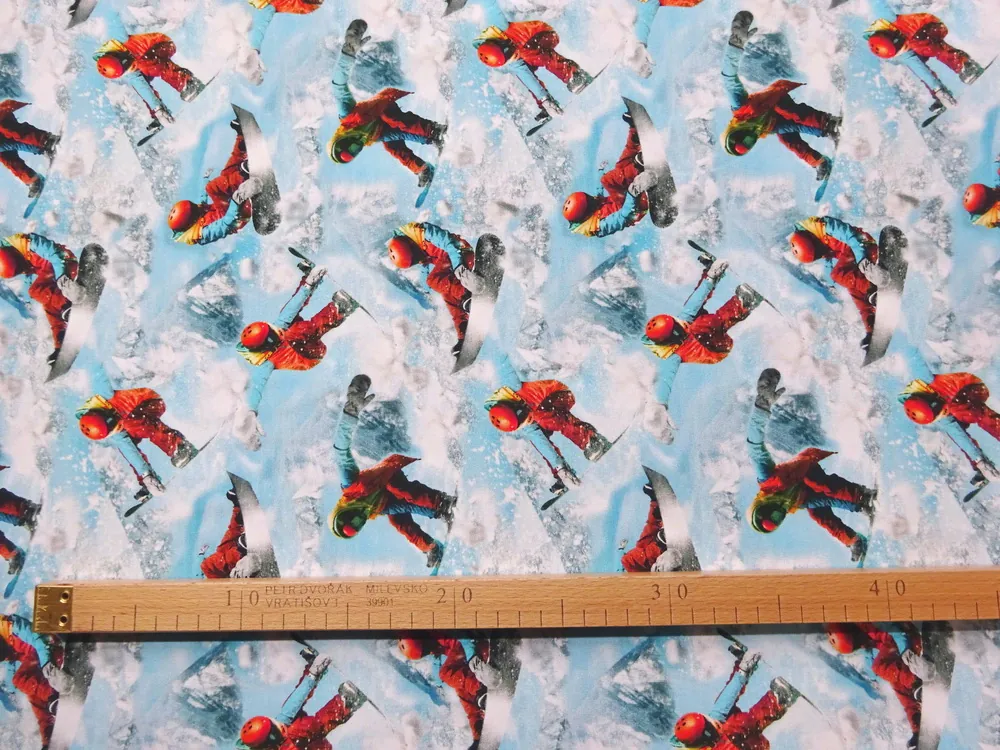 Teplákovina modrá "snowbordista" 