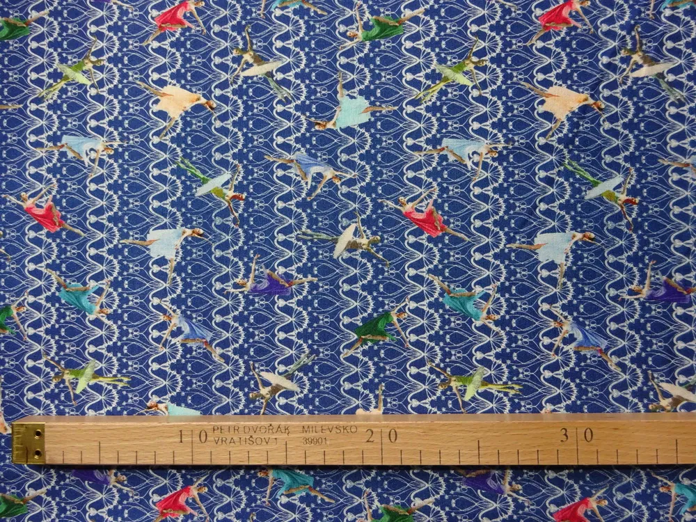 Úplet modrý "balerína" 