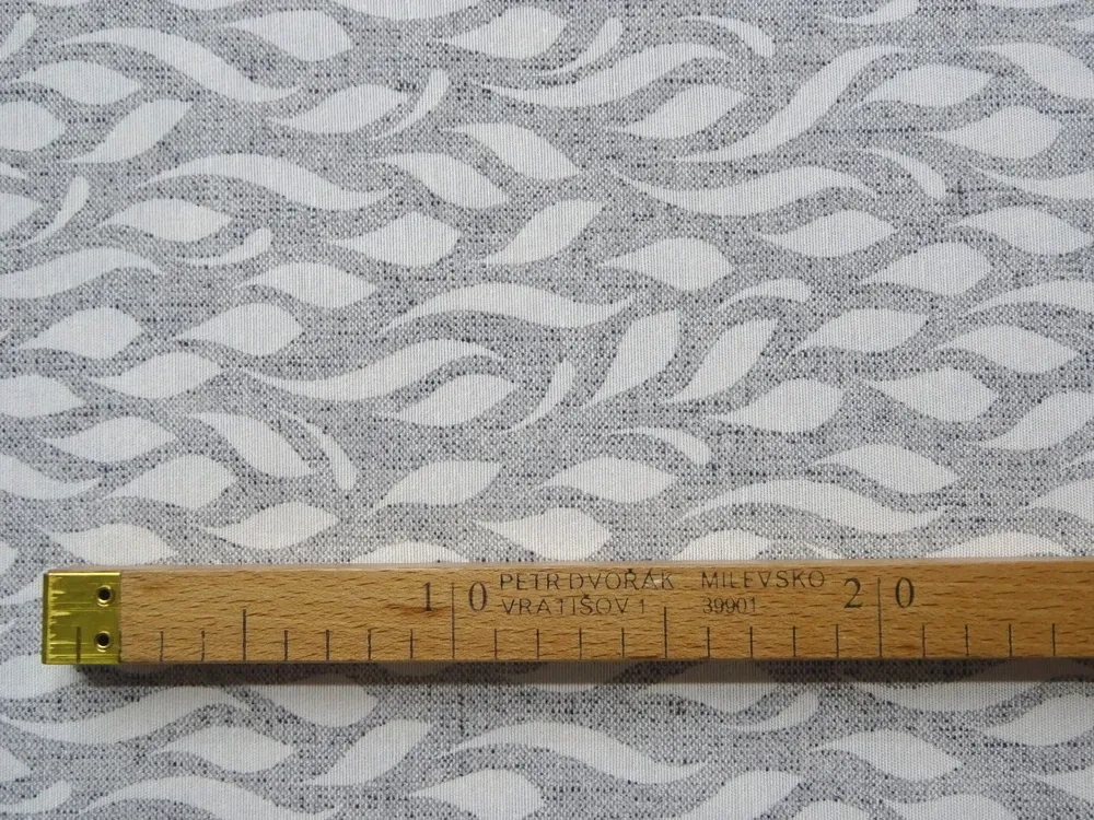 Poťahovka sivý melír "smotanová slzička" 