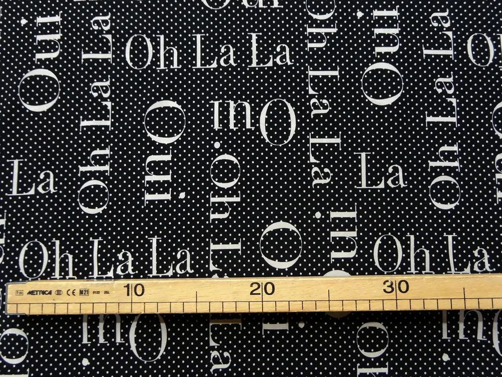 Šatovka čierna "smotanové písmená" 