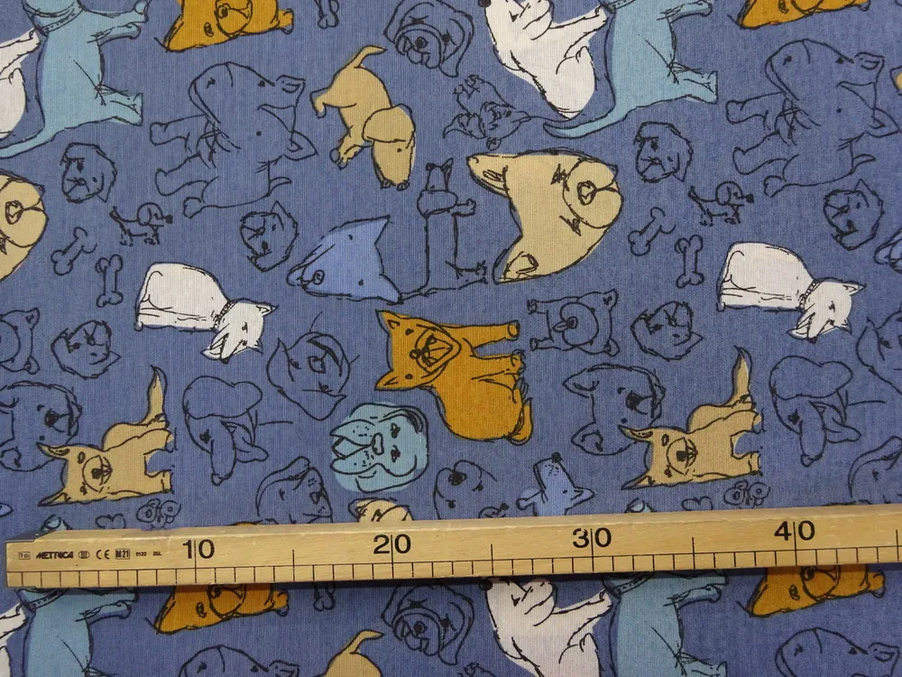 Poťahovka modrá "psík" 