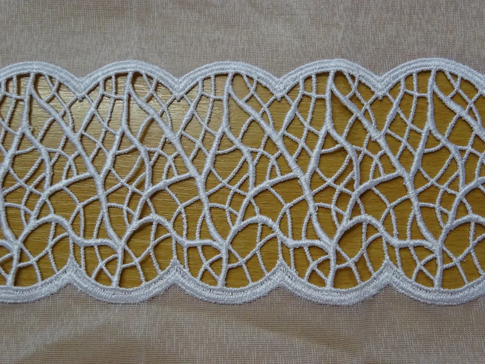 Záclona biela "macrame" - 160 cm 