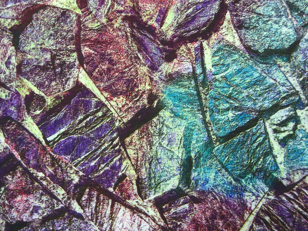 Šatovka s bavlnou farebná "kamene" 