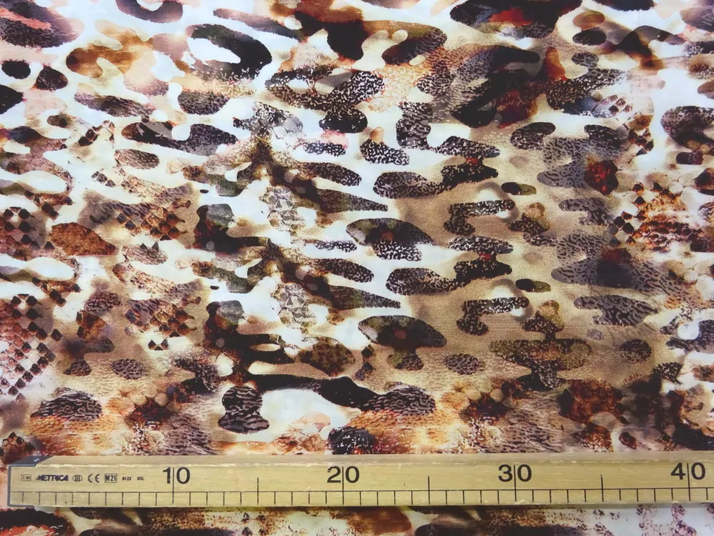 Šatovka s viskózou "hnedý vzor"