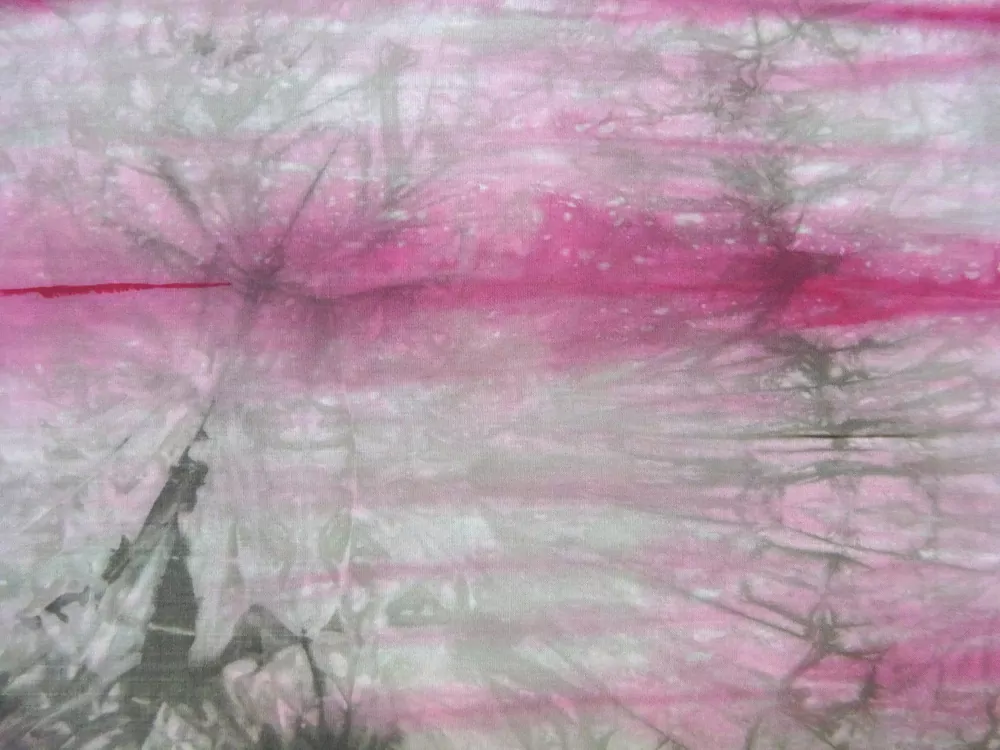 Šatovka ružovo-cyklaménová "fišé batika"