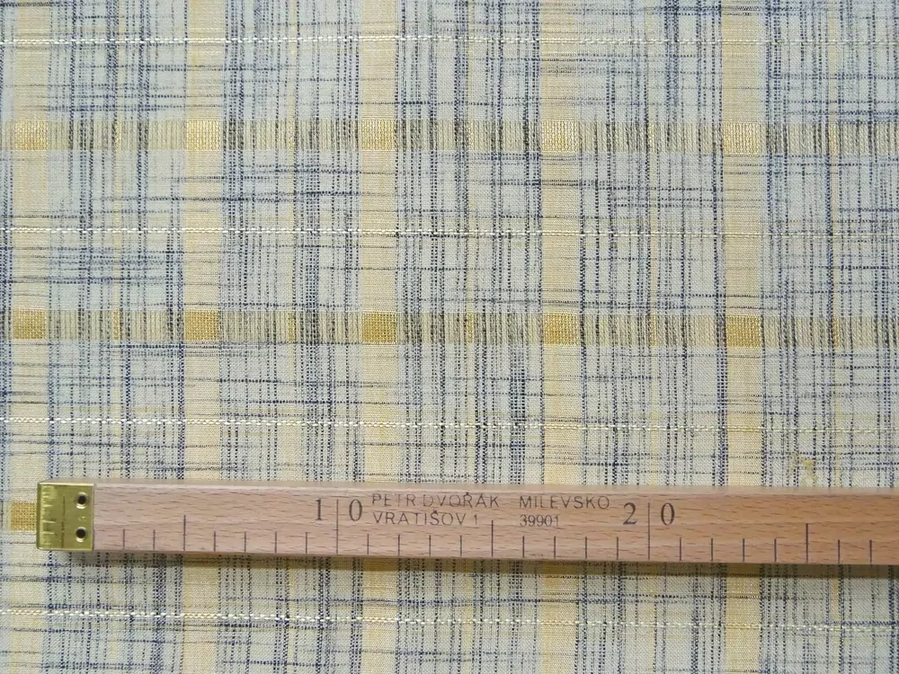 Kostýmovka žltá "čierno-žlté káro" 