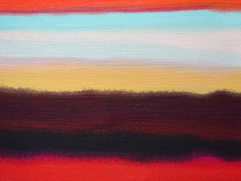 Šifón Dália "farebná dúha" 