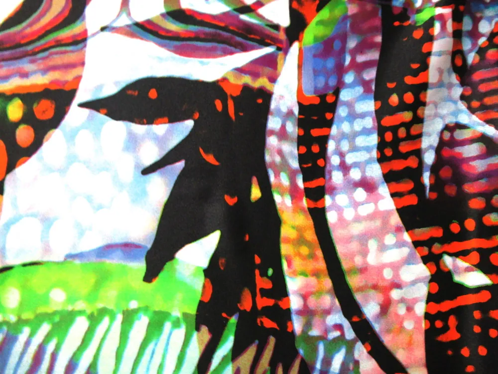 Satén silky farebný "vzorovaný"