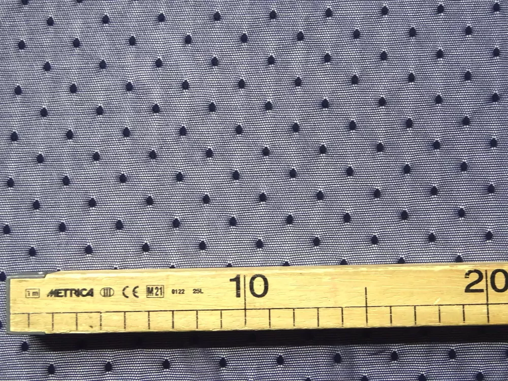 Tyl elastický tmavomodrý "tmavomodrá bodka" 