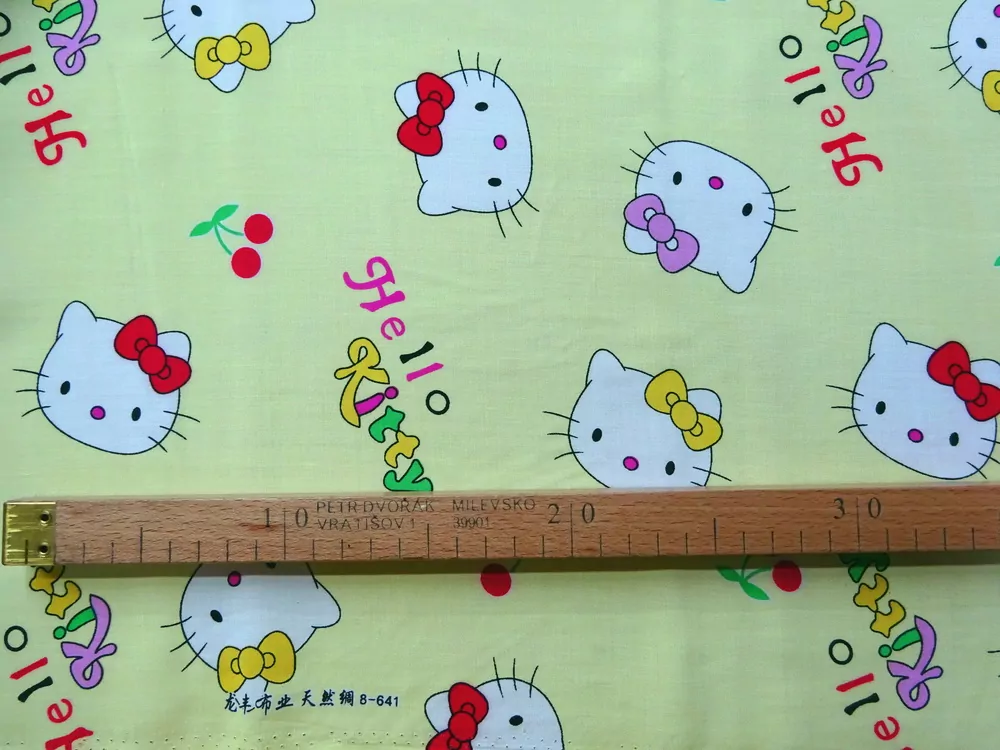 Šatovka žltá "Hello Kitty"