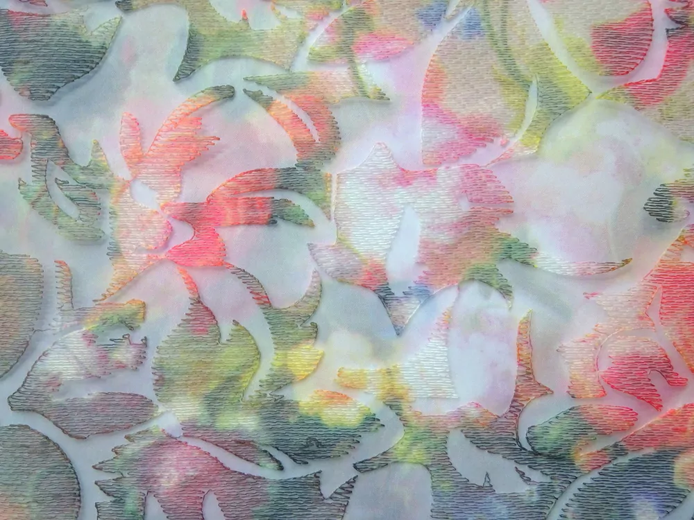 Krajka na organze "gardenia"