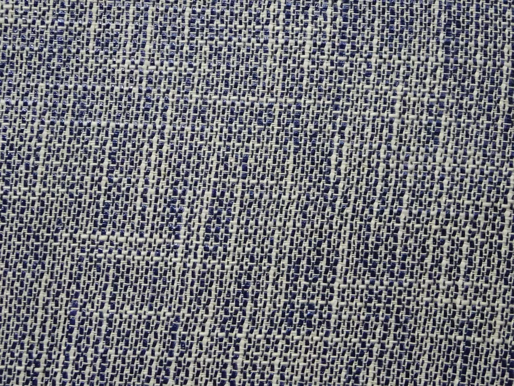 Kostýmovka smotanovo-modrá "vzorovaná" 