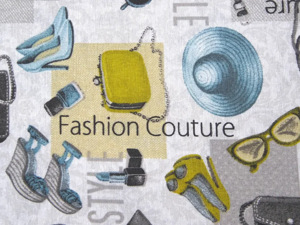 Poťahovka bielo-sivá "Fashion Couture" 