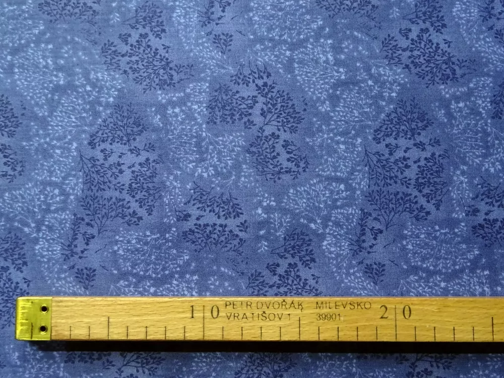 Bavlna modrá "rastliny" 