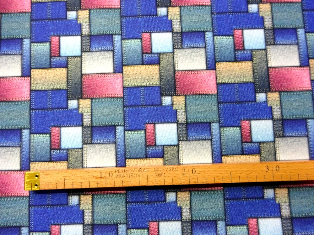 Kočíkovina farebná "patchwork" 