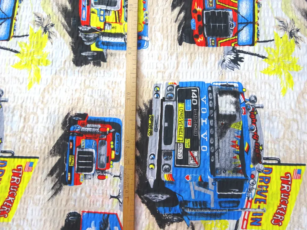 Krep maslovo-béžový "kamióny"