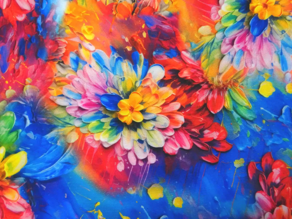 Šatovka pestrofarebná "kvety" 