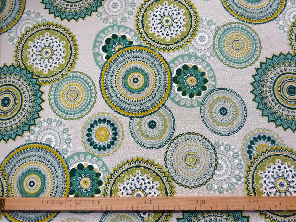 Poťahovka prírodná "farebná mandala" 