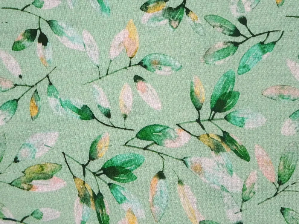 Šatovka zelená "lístky" 