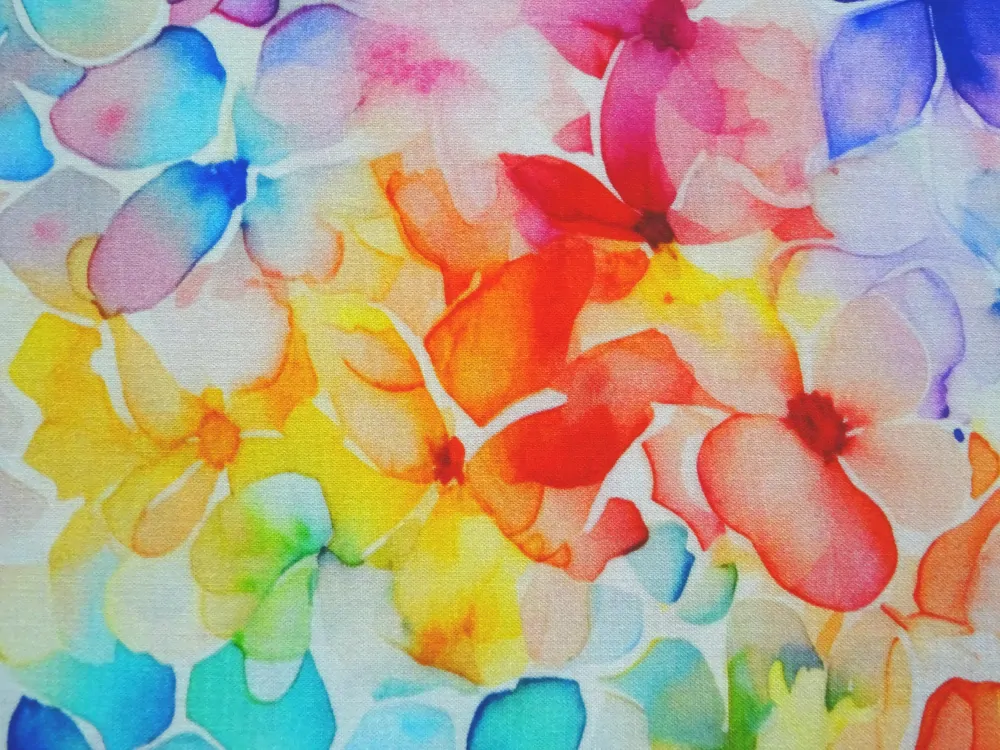 Šatovka biela "farebné kvety" 