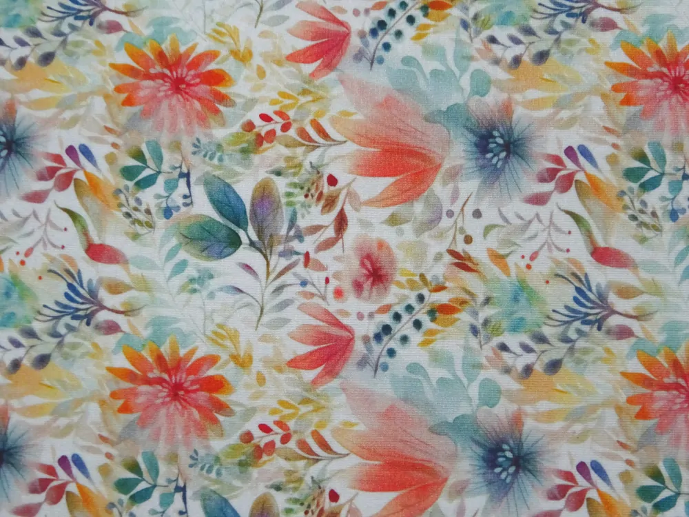 Úplet maslový "farebné kvety" 