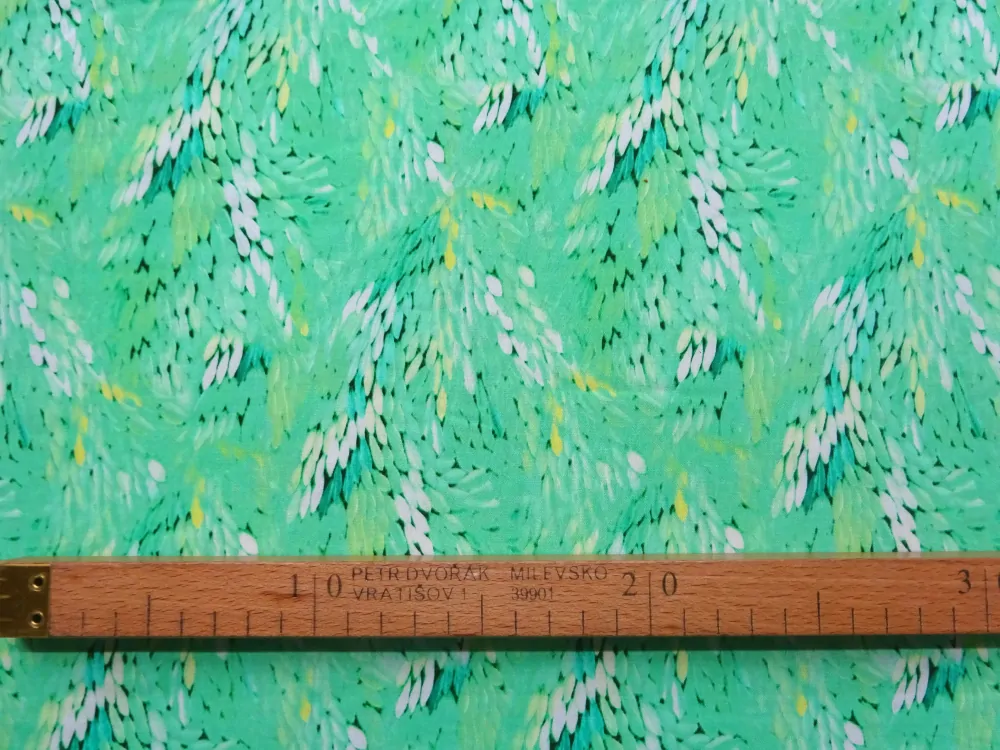 Šatovka zelená "vzorovaná" 