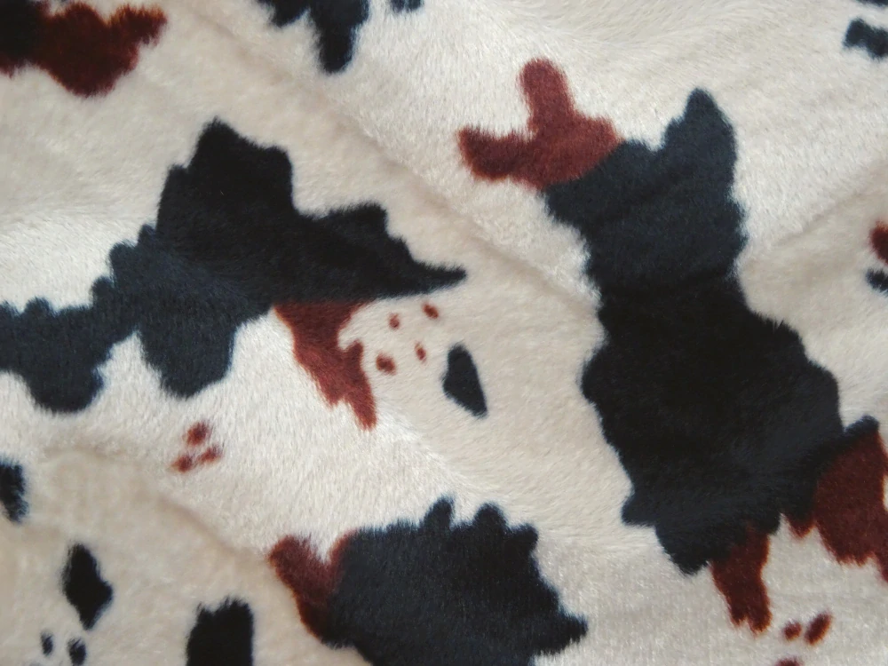 Kožušina svetlohnedá "krava" - nízky vlas 