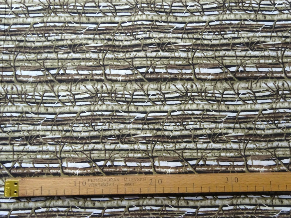 Bavlna biela "kmene stromov"